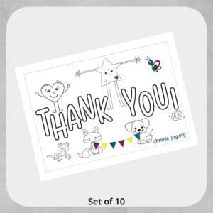 Color You Own Thank You Flat Cards